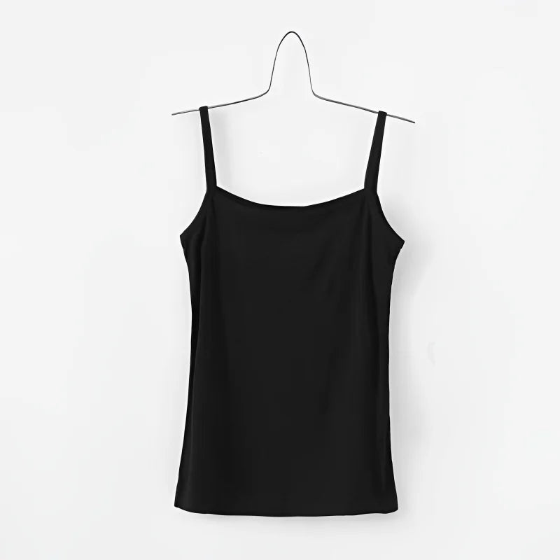 1/2pcs Women Sexy Camisoles Summer Strap Cotton Sleeveless Shirt Thin  Vest Solid Top Simple Slim Base Vest Tops Female Undies