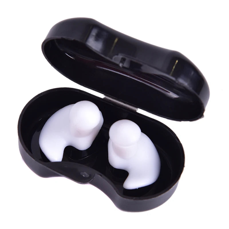 1 Pair Diving Water Sports Swimming Accessories With Collection Box Soft Waterproof Earplugs Dust-Proof Ear Silicone Sport Plugs