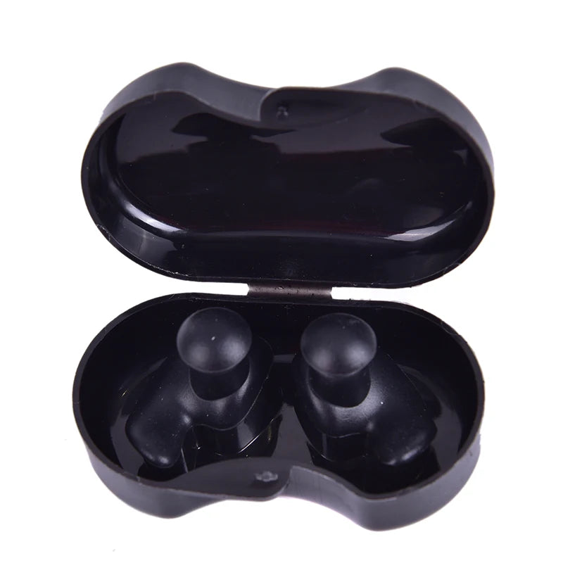 1 Pair Diving Water Sports Swimming Accessories With Collection Box Soft Waterproof Earplugs Dust-Proof Ear Silicone Sport Plugs