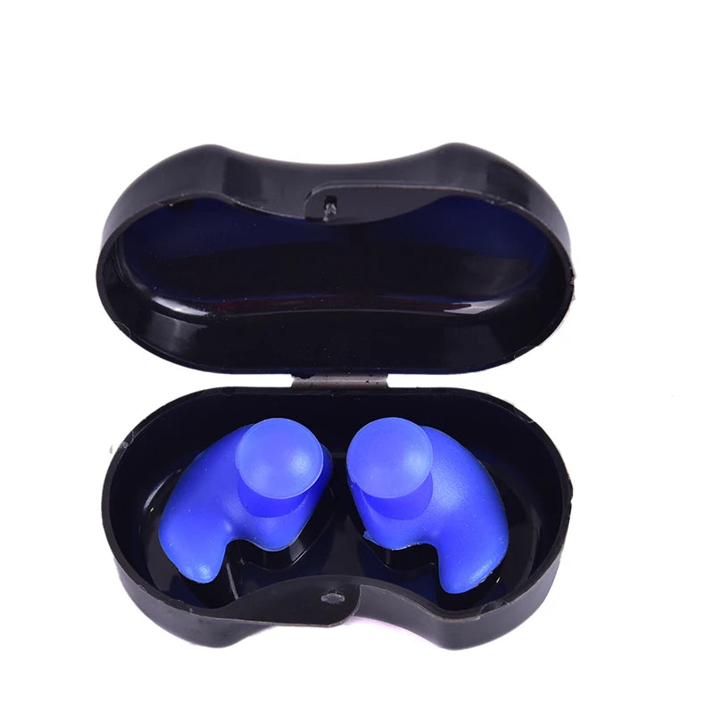 1 Pair Diving Water Sports Swimming Accessories With Collection Box Soft Waterproof Earplugs Dust-Proof Ear Silicone Sport Plugs