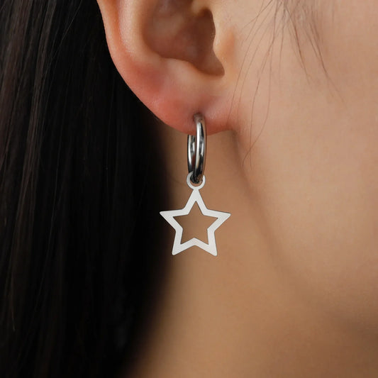 1 Pair New Creative Star Earrings Fashion Dangle Earring Gifts for Women Holiday Jewelry Gift Cute Mini Little Star Earrings