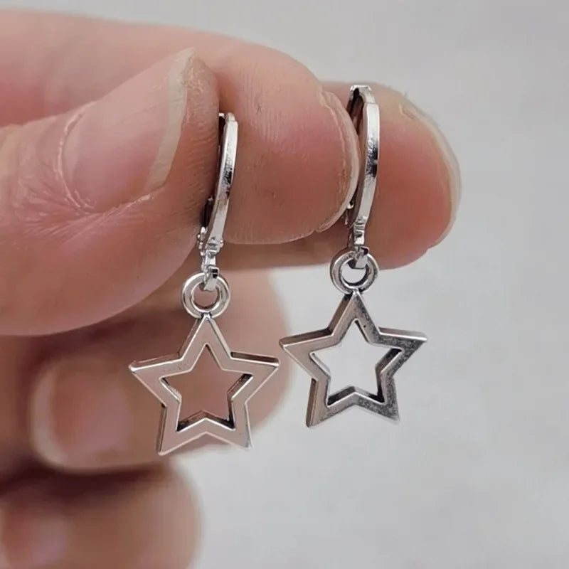 1 Pair New Creative Star Earrings Fashion Dangle Earring Gifts for Women Holiday Jewelry Gift Cute Mini Little Star Earrings