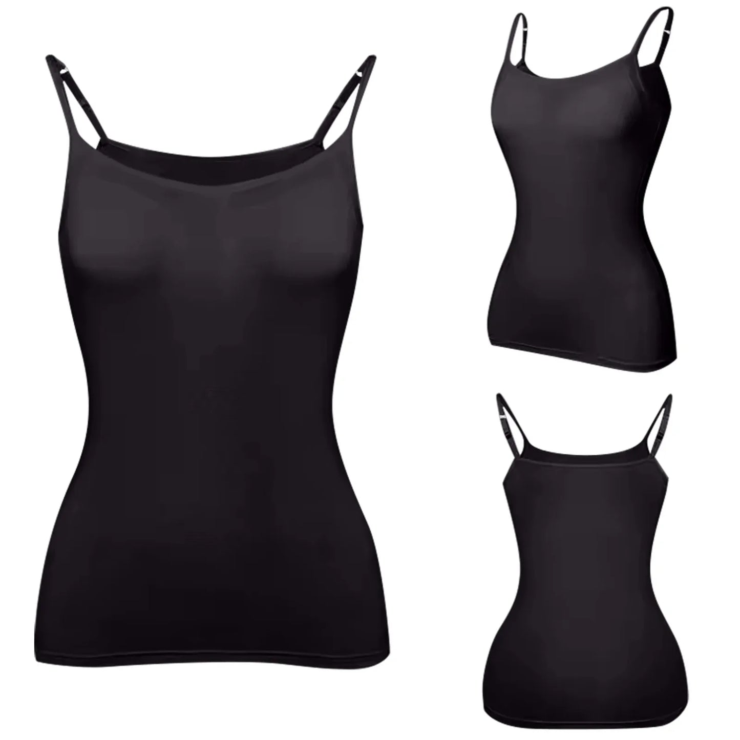 2024 New Female Camisole Large Size No Steel Ring Integrated Chest Pad Camisole Bottoming Shirt Slim Sling T Shirt