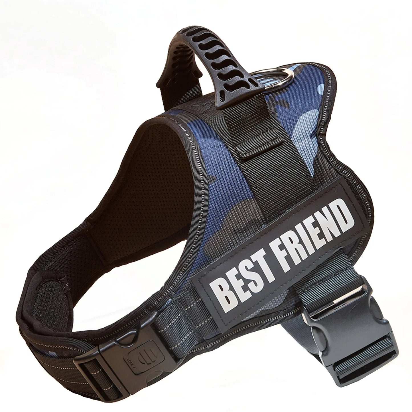 Personalised No Pull Dog Harness with Custom Name and Phone Number Heavy Duty Pet Vest To Prevent Tugging Pulling Choking Lost