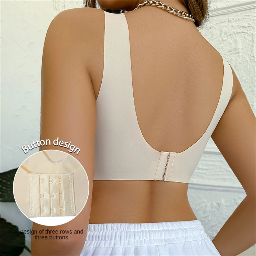 3pcs Summer Seamless Ladies Bra Underwear Yoga Fitness Sport Vest Bralette Push Up Fitness Brassiere Simple Comfortable Lingerie