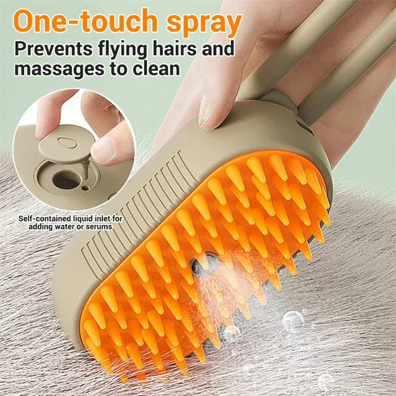 Cat Steam Brush Steamy Dog Brush 3 In 1 Electric Spray Cat Hair Brushes Massage Grooming Comb Hair Removal Combs  Pet Supplies