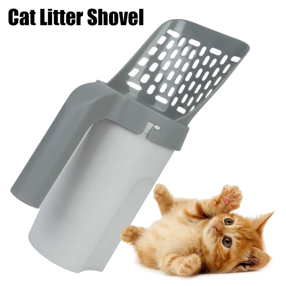 Cats Supplies Cat Sand Cleaning Pet Cleanning Tool Self-cleaning With Waste Bags Cat Litter Box Scoop Cat Litter Shovel Portable