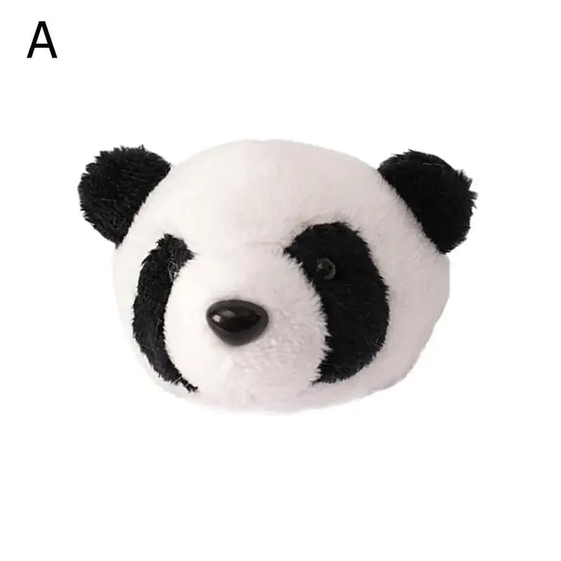 Chinese Lovely Plush Panda Headband Hairpin Brooch Hair Cute Jewelry Cartoon Doll Rope Head Accessories Animal Hair Aggrega H6S7