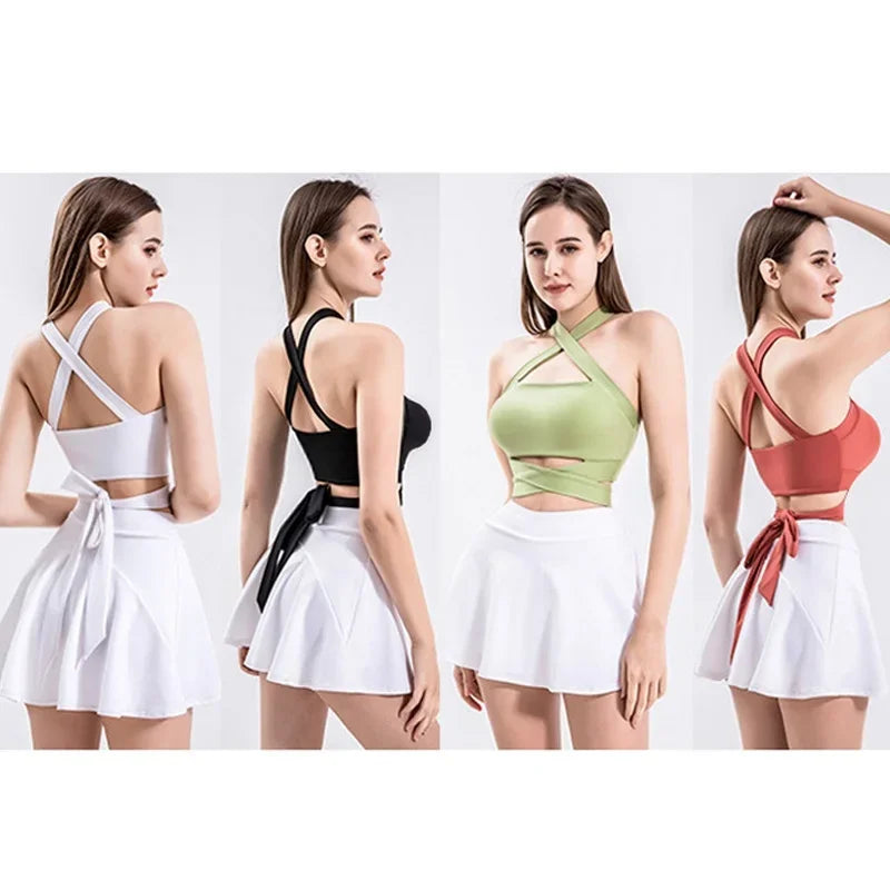 Cloud Hide Workout Sports Bra Gym Fitness Underwear XL Camis Sexy Strappy Yoga Crop Top Women Running Vest Gym Shirt Sportswear