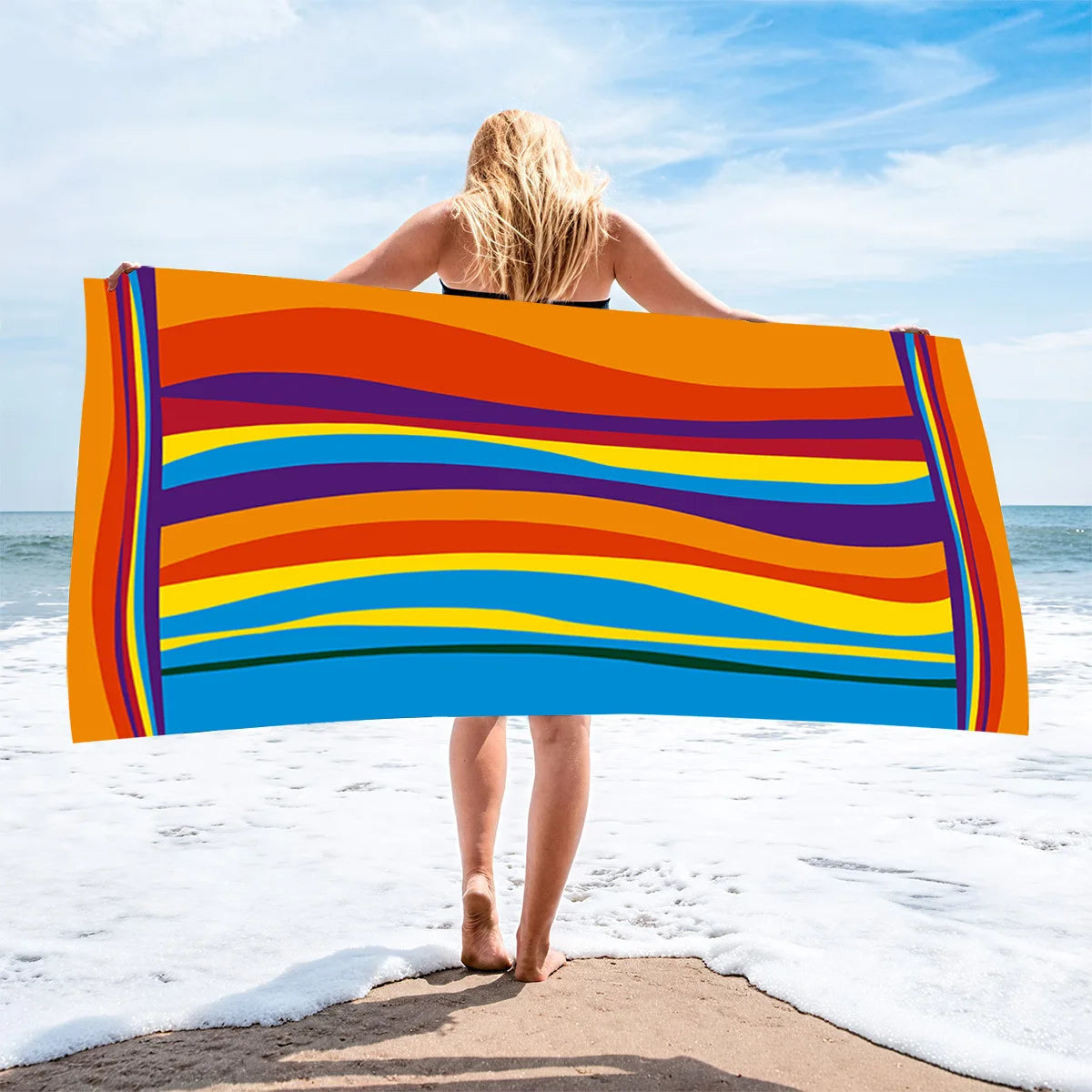 Customized Printed Beach Towels With Active Beach Towels,  Absorbent Beach Towels