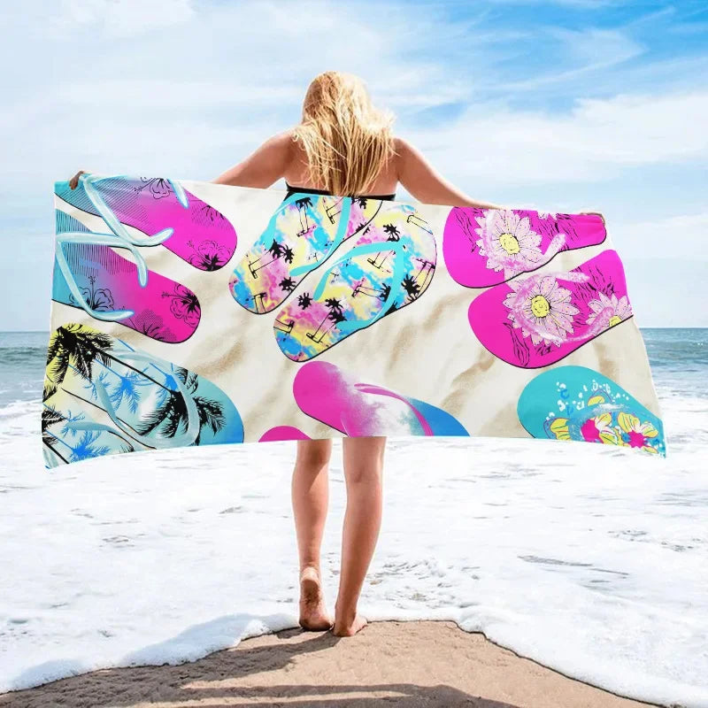 Customized Printed Beach Towels With Active Beach Towels,  Absorbent Beach Towels