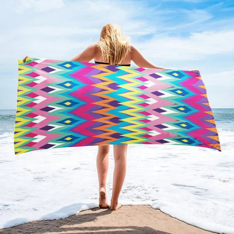 Customized Printed Beach Towels With Active Beach Towels,  Absorbent Beach Towels