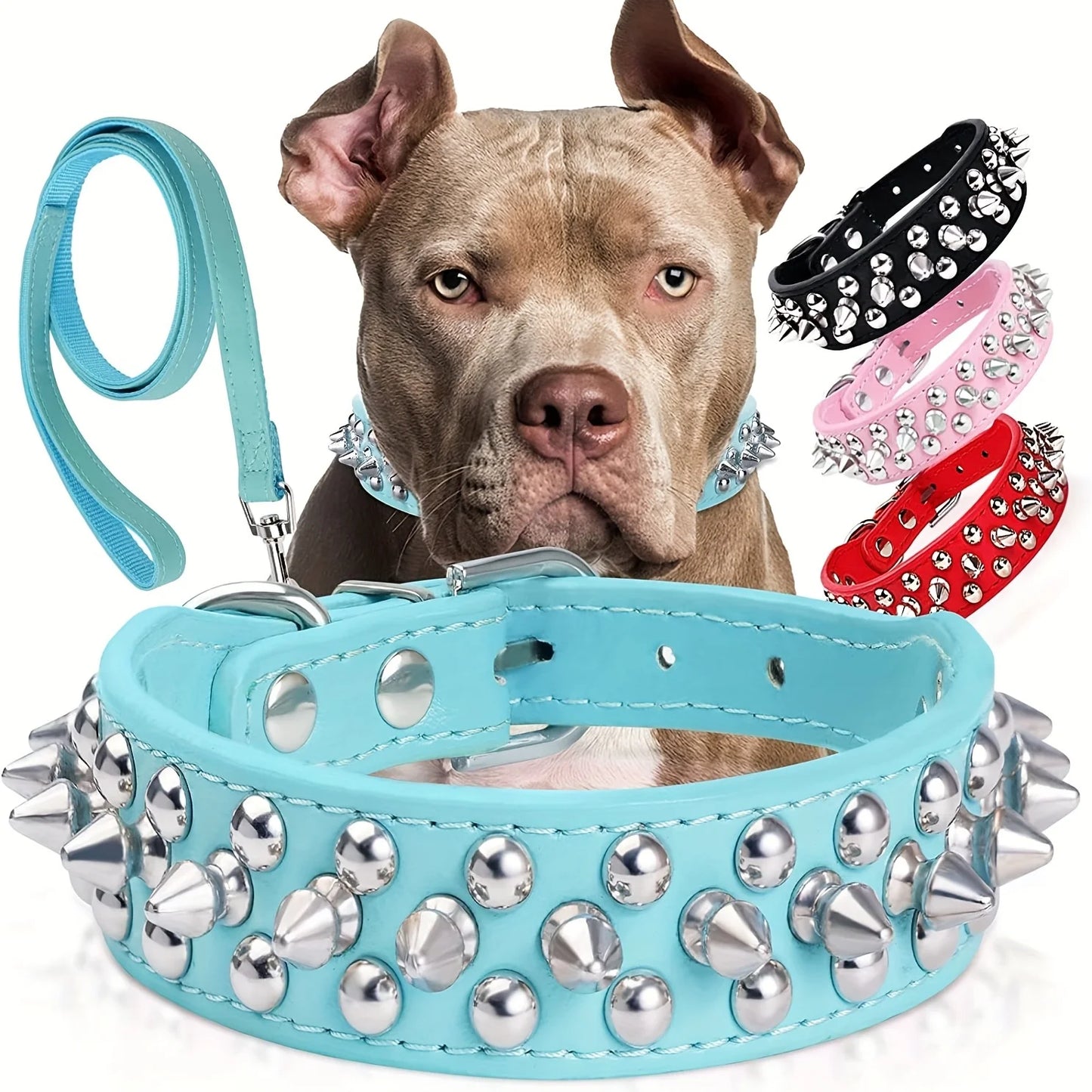 Dog Collar With Matching Leash Things for Dogs personalized decoration Pet Supplies