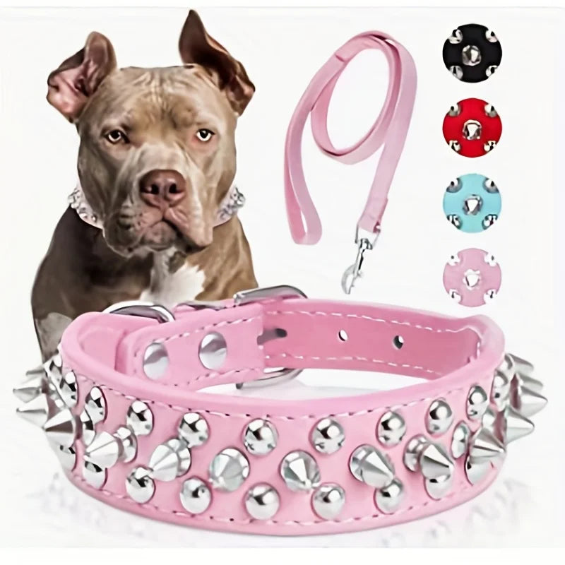 Dog Collar With Matching Leash Things for Dogs personalized decoration Pet Supplies