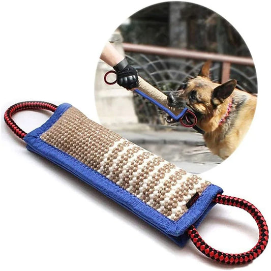 Durable Dog Training Tug Toy Dog Bite Stick Pillow Puppy Toy With Rope Handles Large Dog Training Interactive Play Chewing Toys