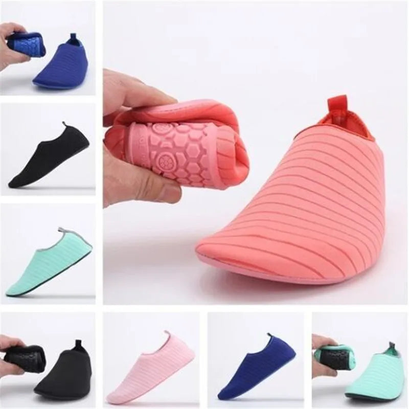 Men Women Water Shoes Swimming Shoes Solid Color Summer Beach Shoes Socks Seaside Sneaker Slippers For Men Zapatos Hombre