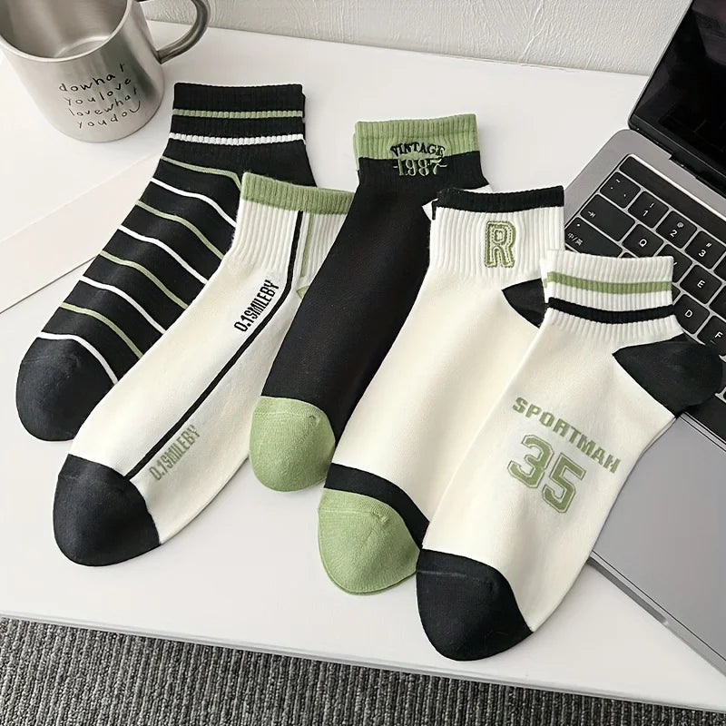 Men's Cotton Short Socks High Quality Fashion Breathable Ankle Comfortable Athletic Sock Sports basketball Socks