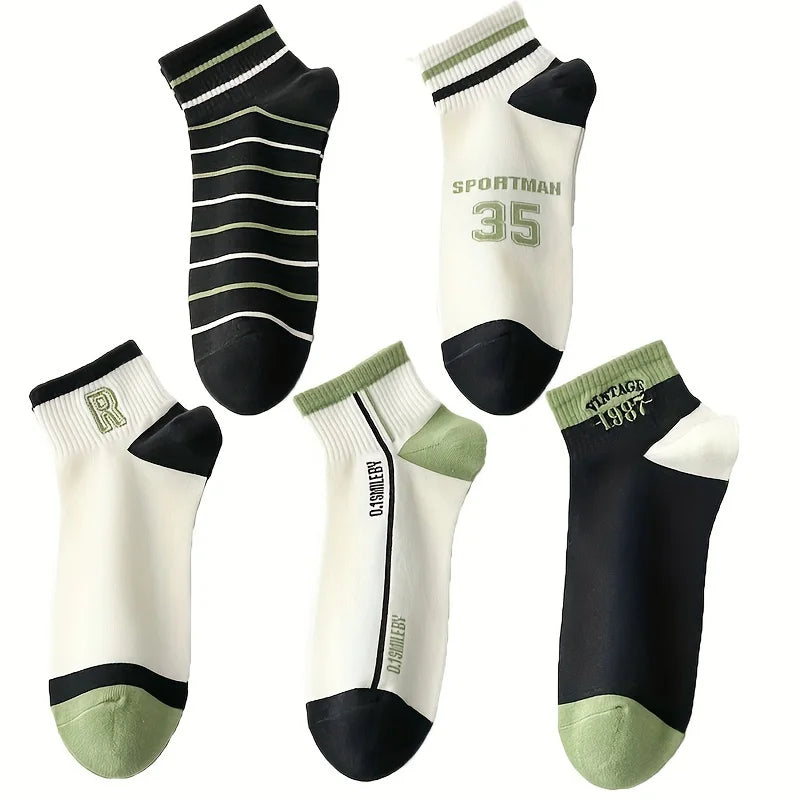 Men's Cotton Short Socks High Quality Fashion Breathable Ankle Comfortable Athletic Sock Sports basketball Socks