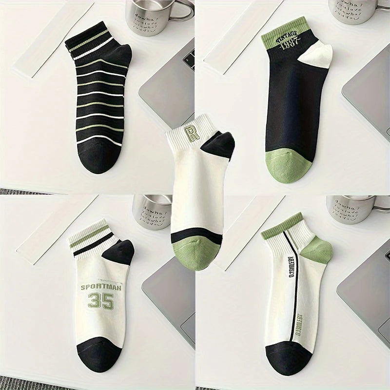 Men's Cotton Short Socks High Quality Fashion Breathable Ankle Comfortable Athletic Sock Sports basketball Socks