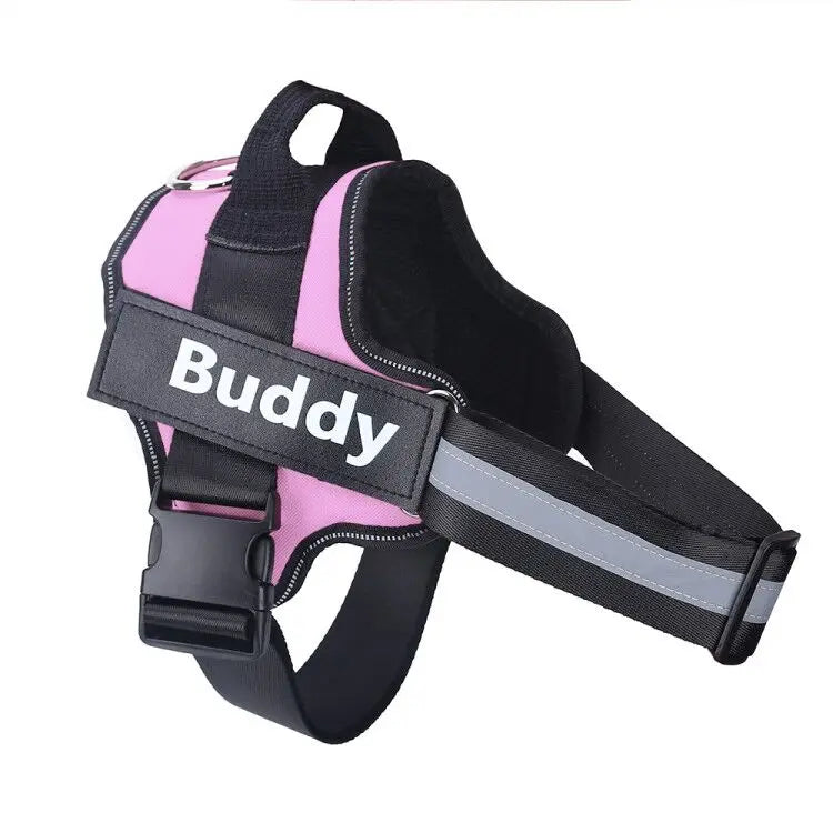 Personalized Dog Harness NO PULL Reflective Breathable Pet Harness Vest For Small Large Dog outdoor Walk Training Accessories