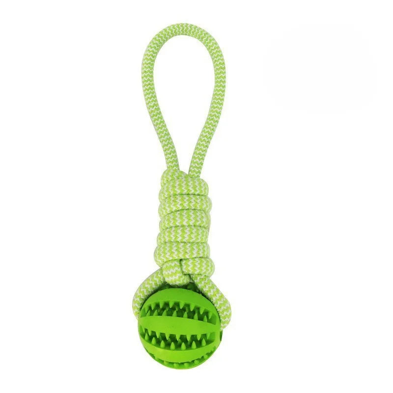 Pet SuppliesPet Dog Toys Hand-pulled Interactive Cotton Rope Rubber Balls Dogs Molar Bite Resistant Tooth Cleaning Chewing Toys