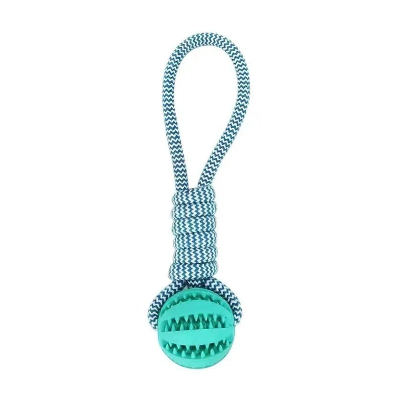 Pet SuppliesPet Dog Toys Hand-pulled Interactive Cotton Rope Rubber Balls Dogs Molar Bite Resistant Tooth Cleaning Chewing Toys