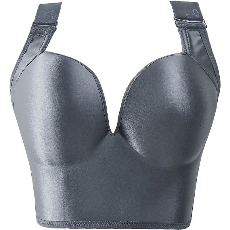 Plus Size Push Up Bras Women Deep Cup Bra Sexy Seamless Women's UnderwearBra Push Up Comfortable Shockproof women's underwear