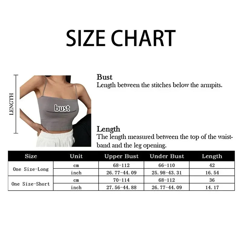 Female Fashion Brassiere Tank Strap Sexy Crop Camisole Spaghetti S Wirefree Underwear Top Bras Seamless