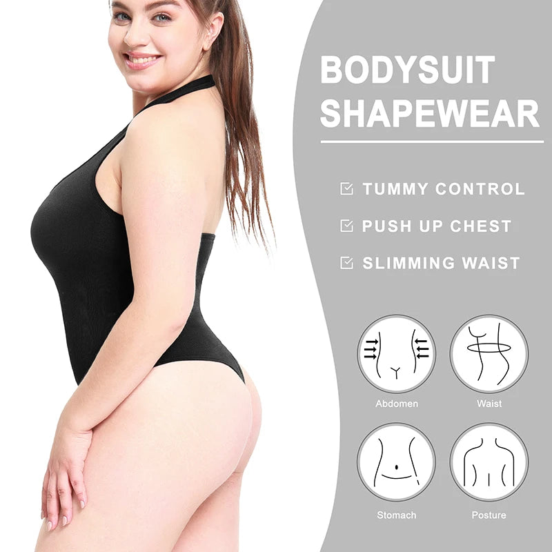 Womens Shapewear Bodysuits Backless Tummy Control Butt Lifter Corset Slimming Flatten Stomach Waist Cincher Body Shaper Tops