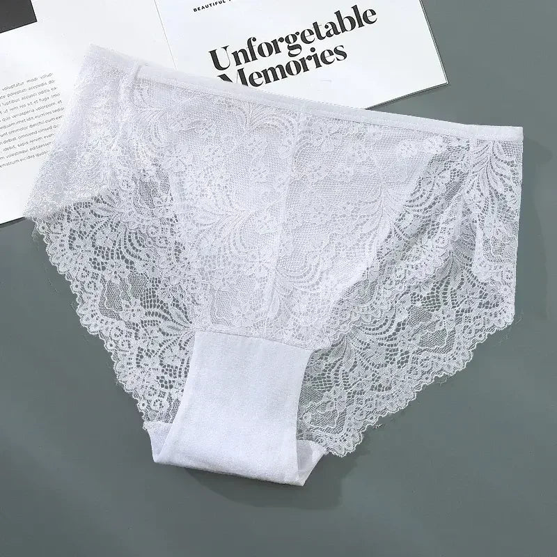 Sexy Lace Women's Underpants Solid Color Briefs Breathable Intimates Lingerie Panties Female Seamless Lingeries Women Underwear