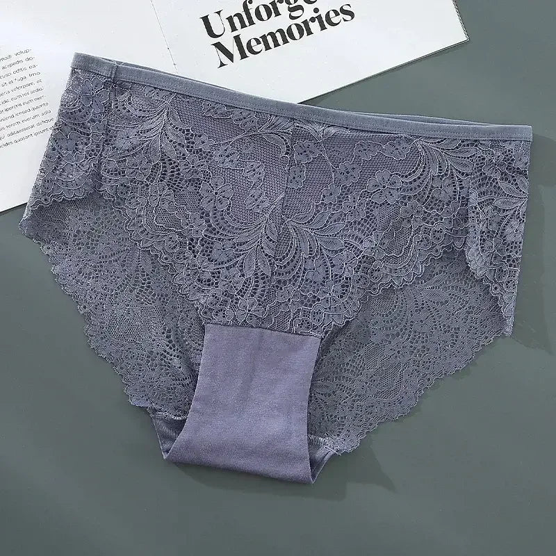 Sexy Lace Women's Underpants Solid Color Briefs Breathable Intimates Lingerie Panties Female Seamless Lingeries Women Underwear