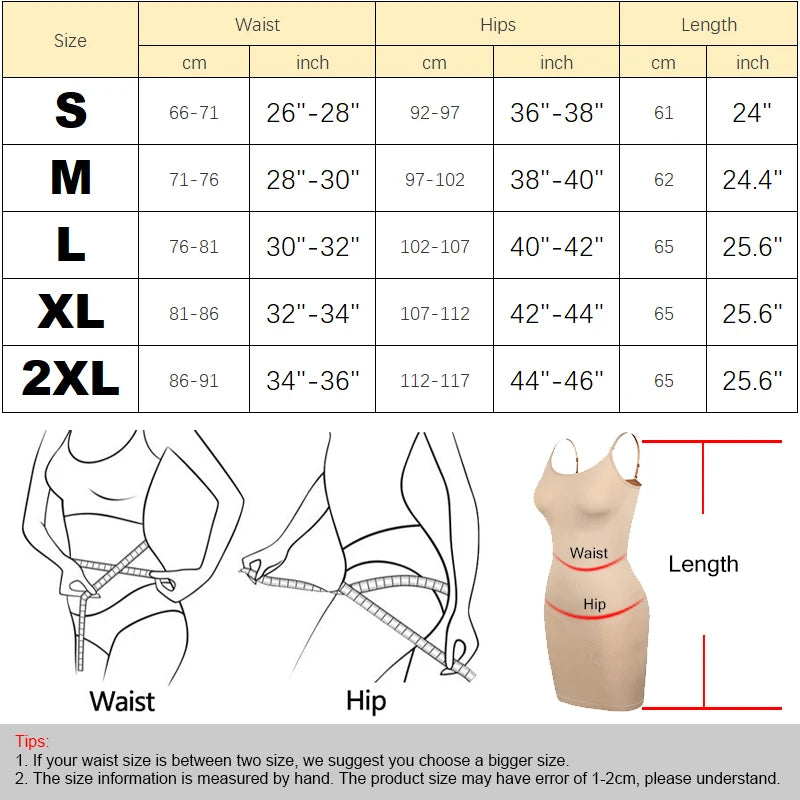 Shapewear Slips for Under Dresses Cami Silp Dress for Women Tummy Control Seamless Body Shaper Full Silps