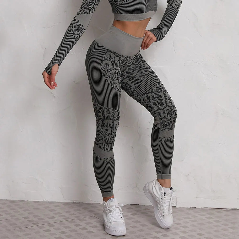 Sportswear Women's Gym Seamless Yoga Pants Workout breathable Yoga Leggings High waist hip lifting sweatpants