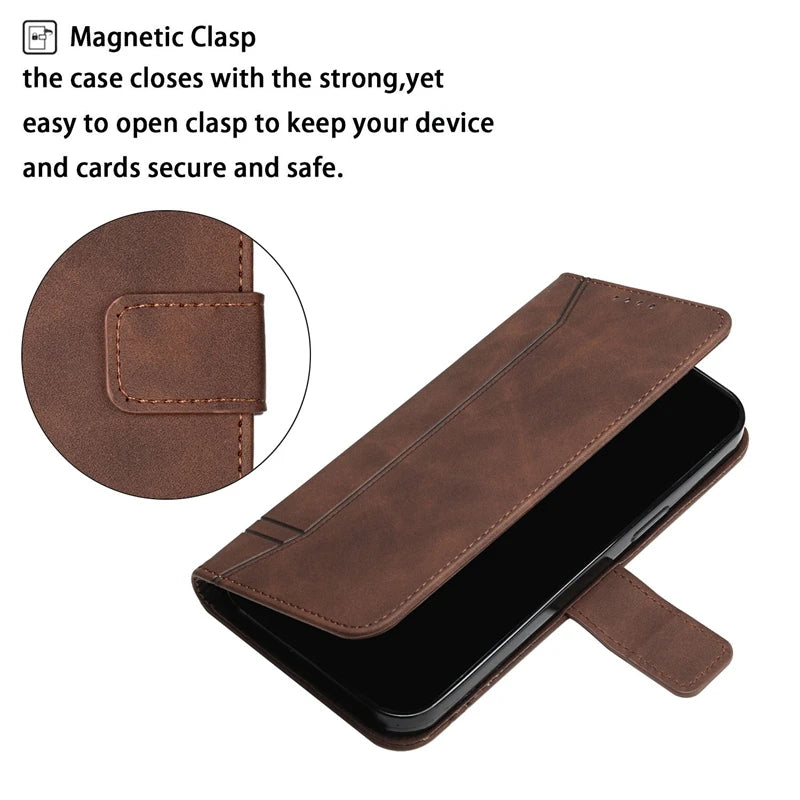 Wallet Magnetic Phone Case Model With Photo Frame For Samsung Galaxy A02 A05S A13 A14 A15 A24 A31 A34 A51 A53 A54 A55 A71 Cover