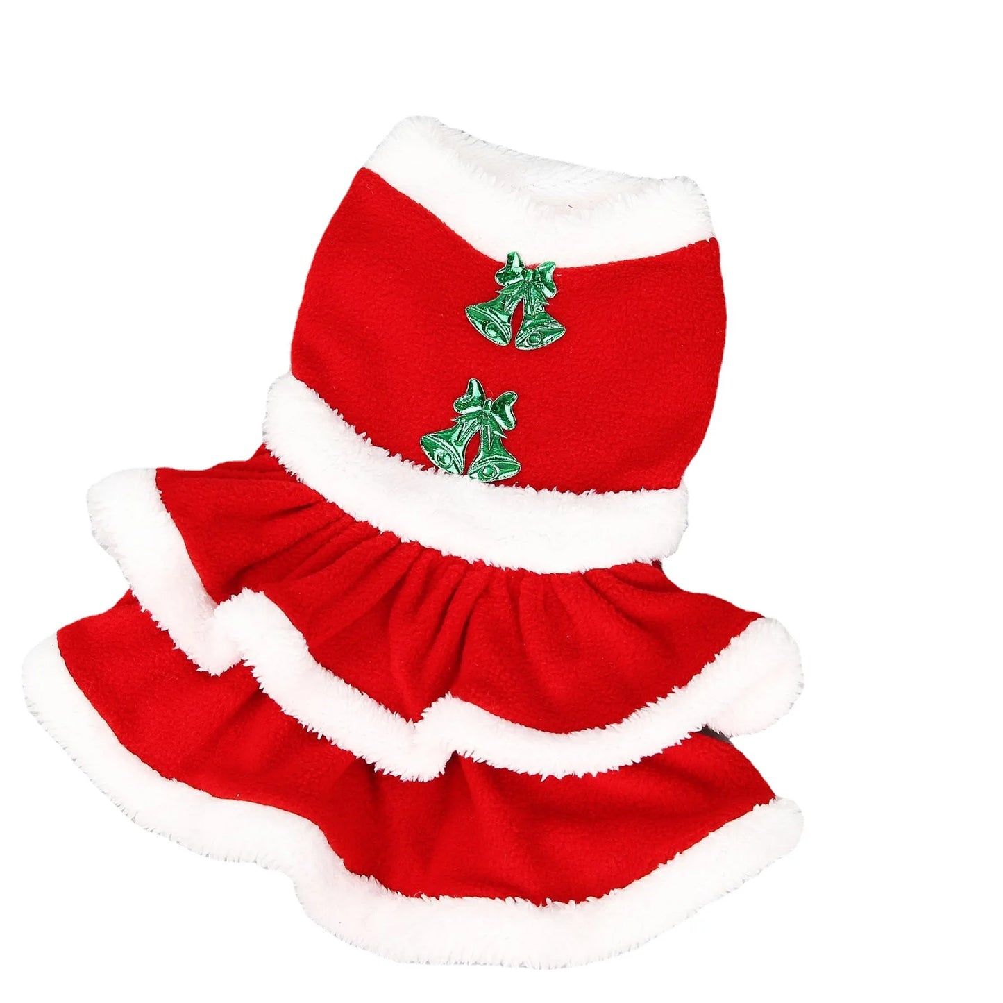 Winter Warm Christmas Dog Dress Pet Dog Clothes Christmas Tree Coat Cute Dog Cosplay Dress Up Costume for Small Medium Dogs