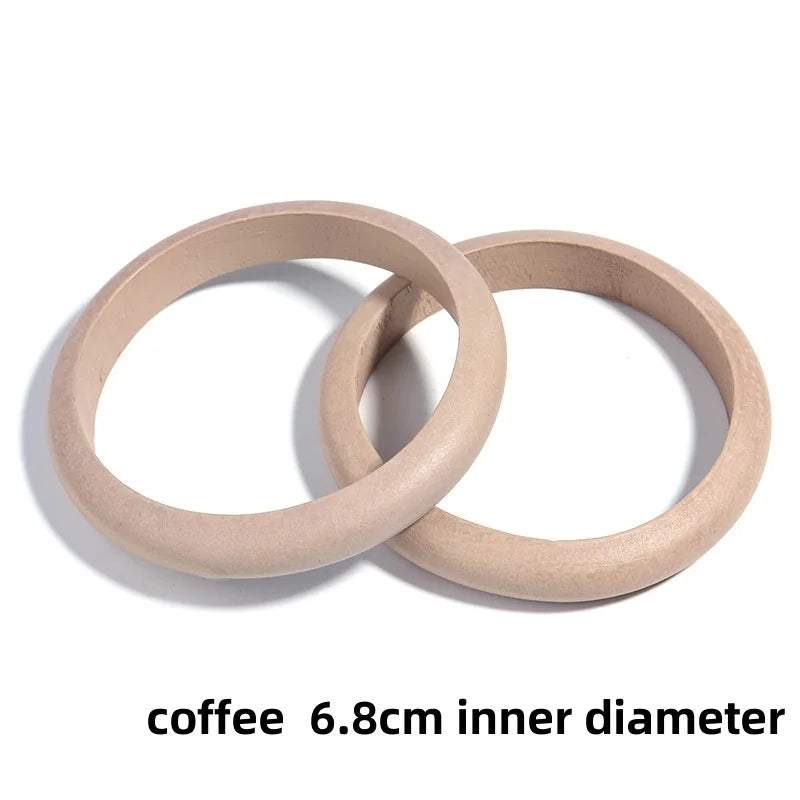 Women Elegant Natural Wood Square DIY Bracelet Coffee Girl Jewelry Ladies Geometric Wooden Bangles