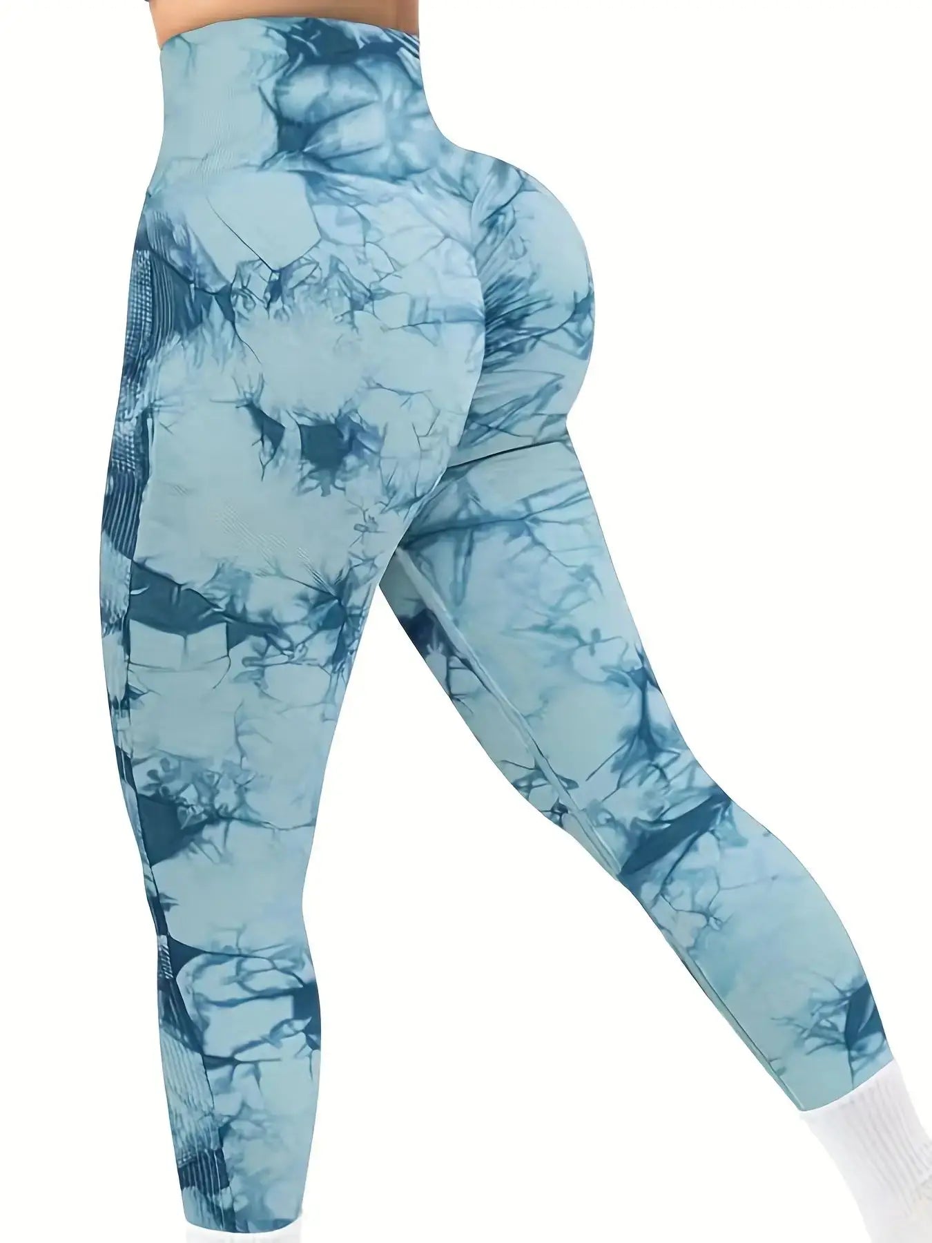 Women's Tie-Dye Seamless Peach Butt High Waist Butt Pants Stretch Fitness Yoga Pants