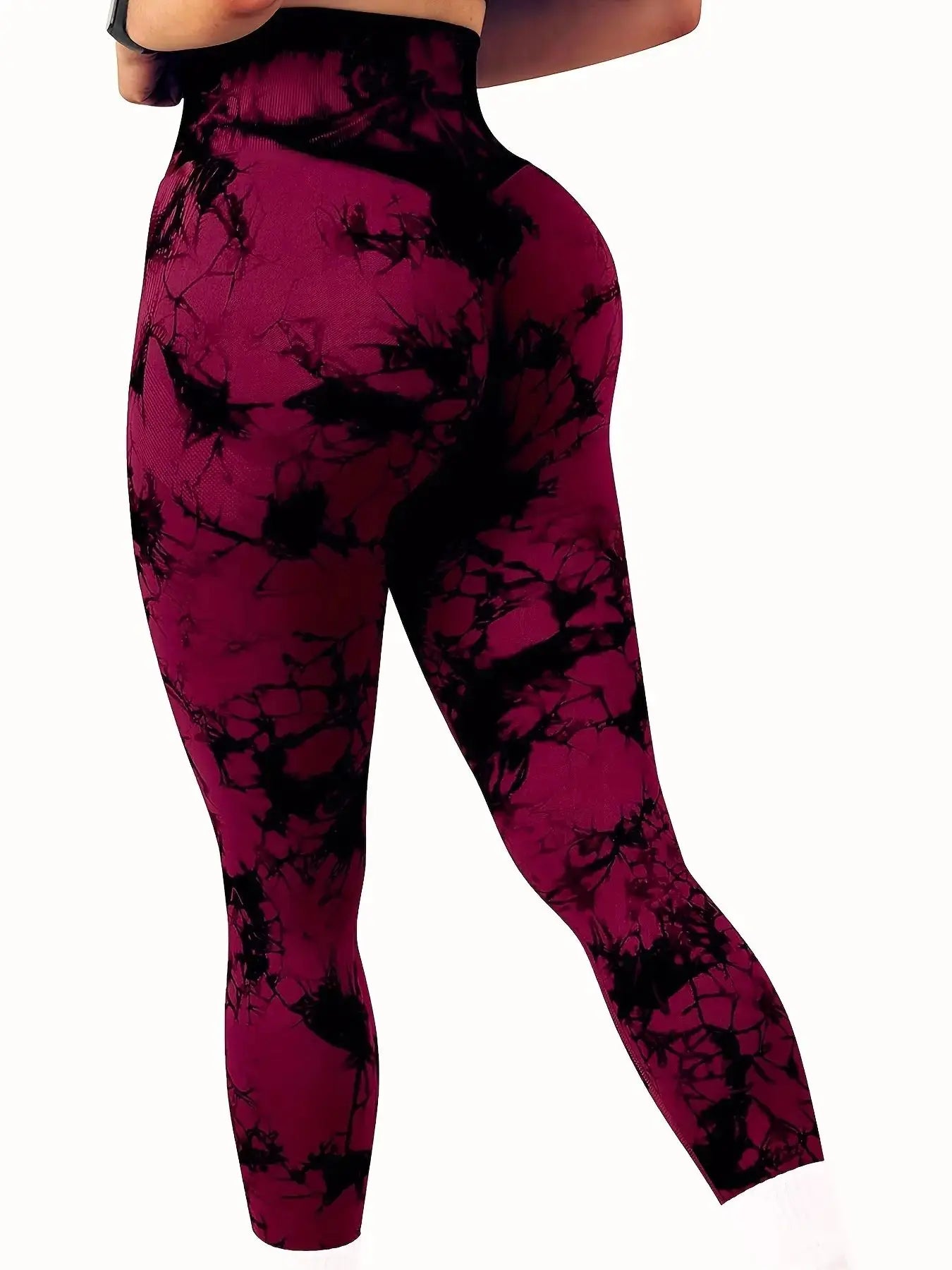 Women's Tie-Dye Seamless Peach Butt High Waist Butt Pants Stretch Fitness Yoga Pants