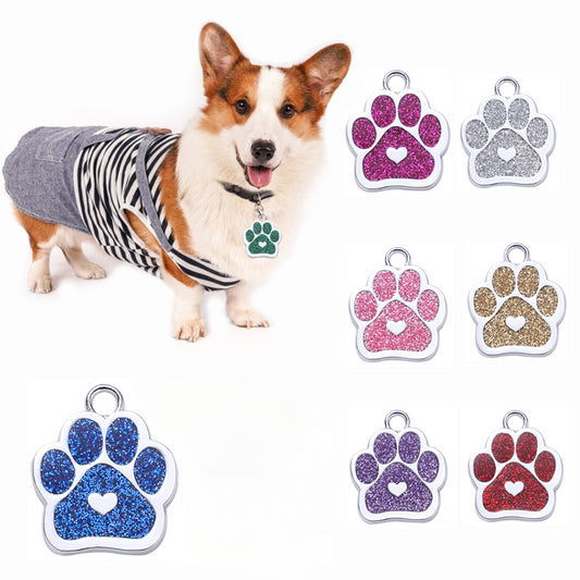 Custom Logo Pet Dog Tag Personalized Cat and Dog Keychain Anti-Lost Pet ID Tag Pendant Pet Supplies Wholesale